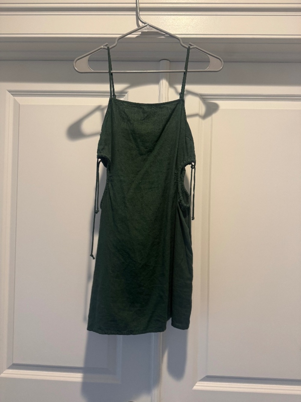 Aerie Green Smocked Mini Dress